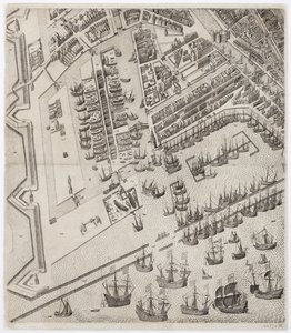 Amstelodamum urbs Hollandiae primaria emporium totius Europae celeberrimum